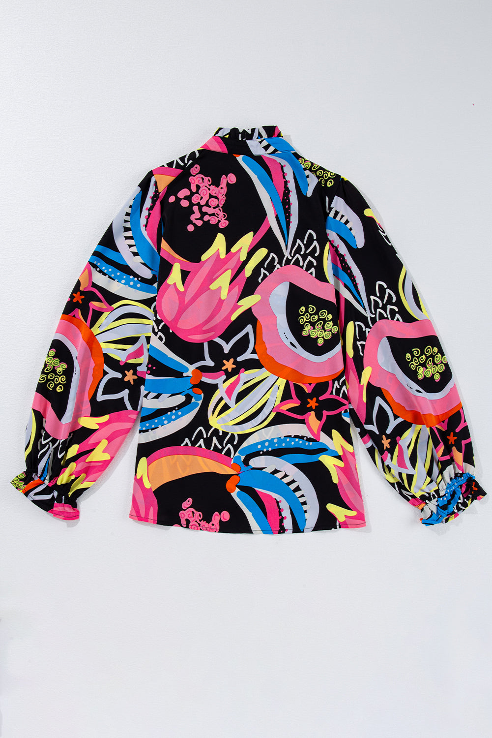 Blouse noire  à col en V-A WOMAN WE LOVE