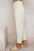 Beige corduroy high waist straight pants