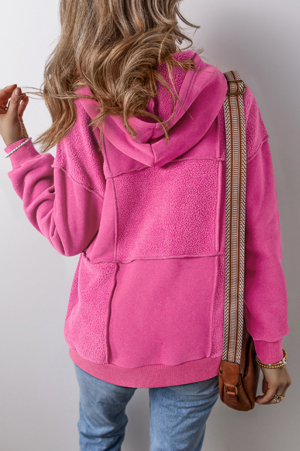 Pitaya Mineral Washed Pink Terry Drawstring Hoodie