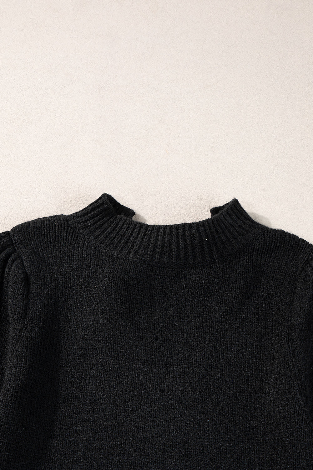 Pull en tricot à manches courtes nouées nouées nuages