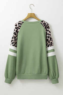 Color Block Sweet with Raglan Sleeve *