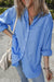 Chemise tunique bleue à poche poitrine boyfriend *