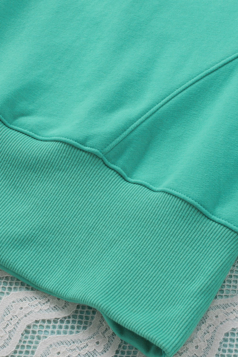 Sweat à capuche Henley Henley à poche à poche à pochette turquoise