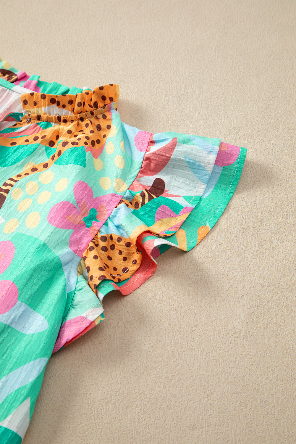 Chemisier floral d'été à volants *-A WOMAN WE LOVE