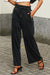 Tenncel black jeans high waist with pockets and wide leg