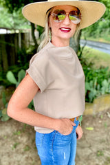 Decreeed high round with round neck *