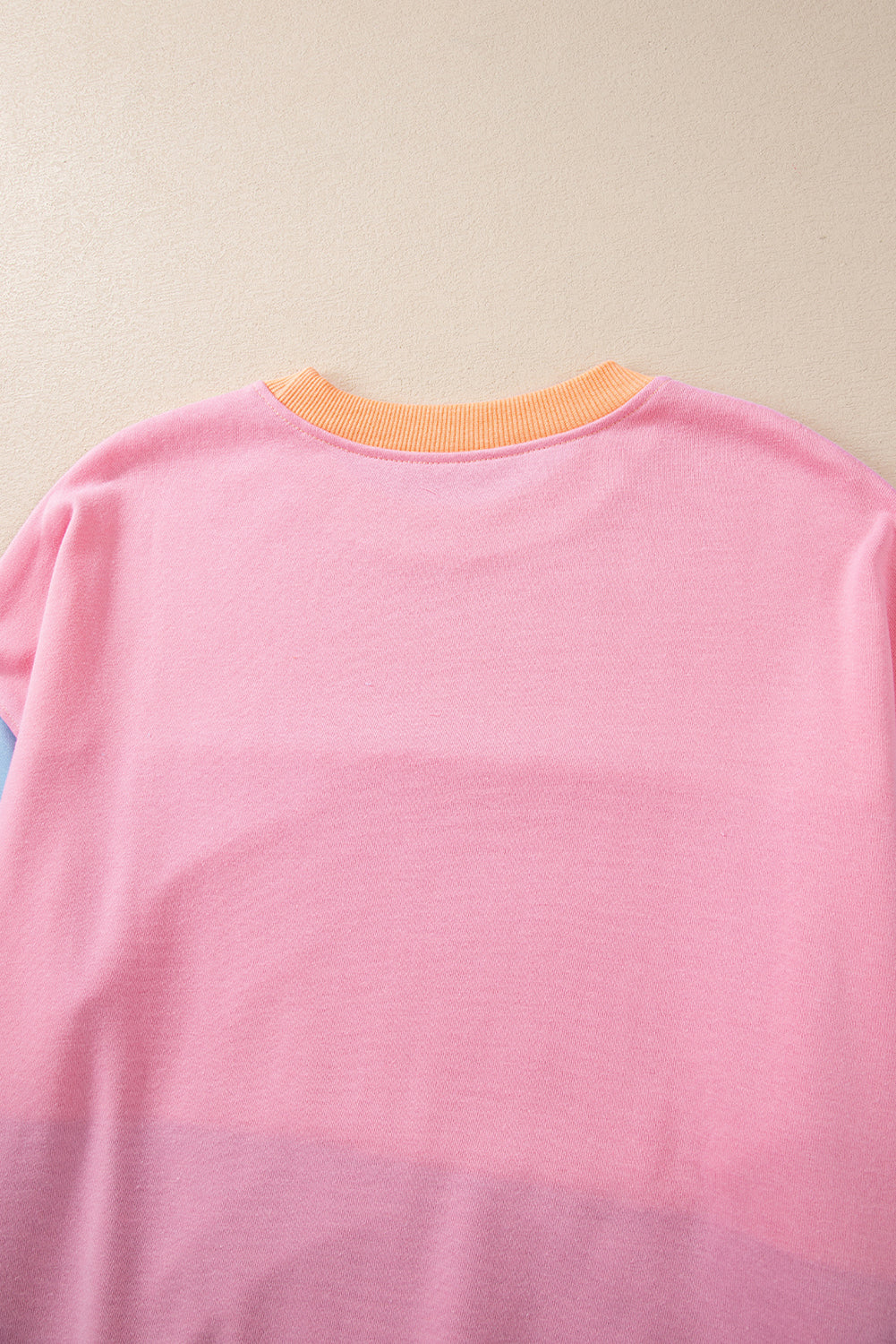 Sky blue sweatshirt with drooping shoulders *