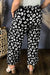 Leopard Print Wide Pockets Plus Size Leopard Pants