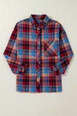 Chemise vintage ample à carreaux rouges *-A WOMAN WE LOVE