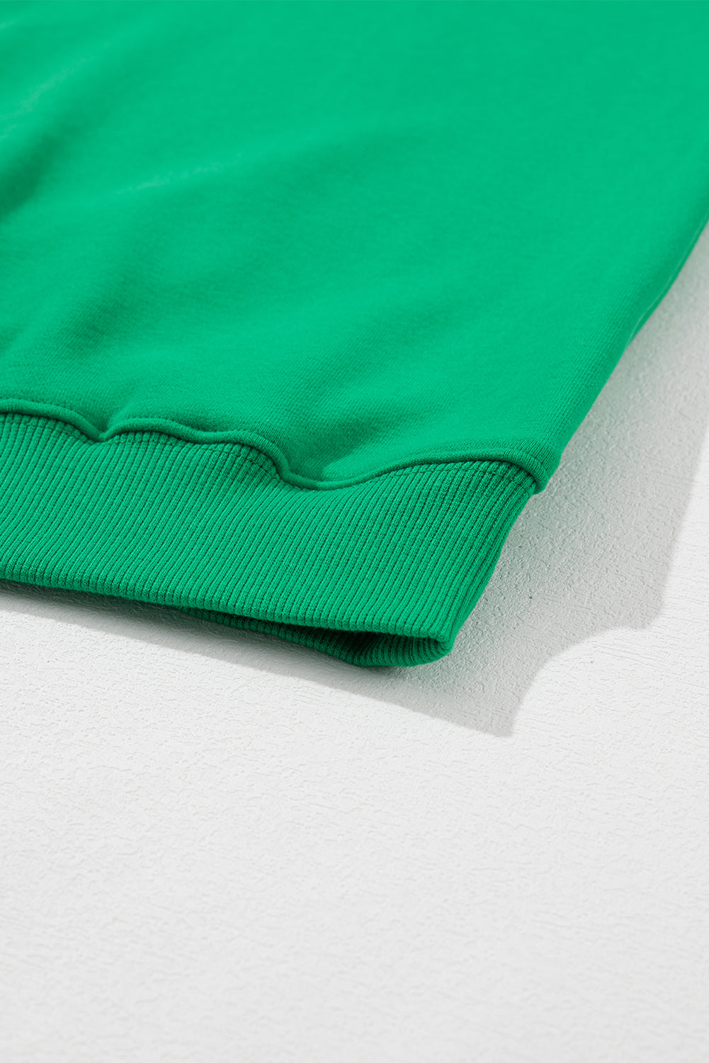 Green LUCKY Aphabet Chenille embroidered sweatshirt