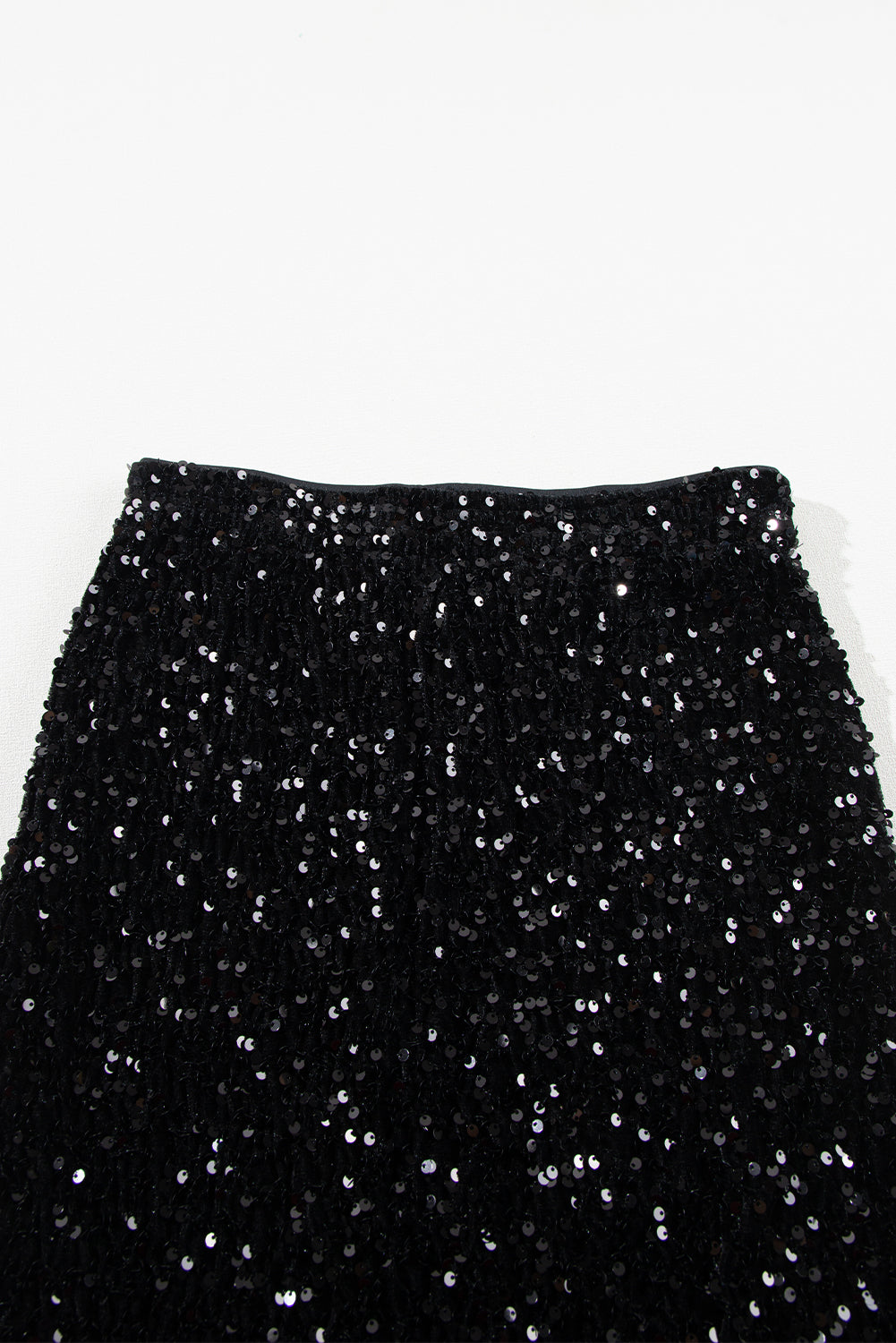 Mini gonna Body CodyCon di paillettes nera