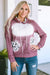 Tie Dye Leopard Print Hoodie with Kangaroo Pocket