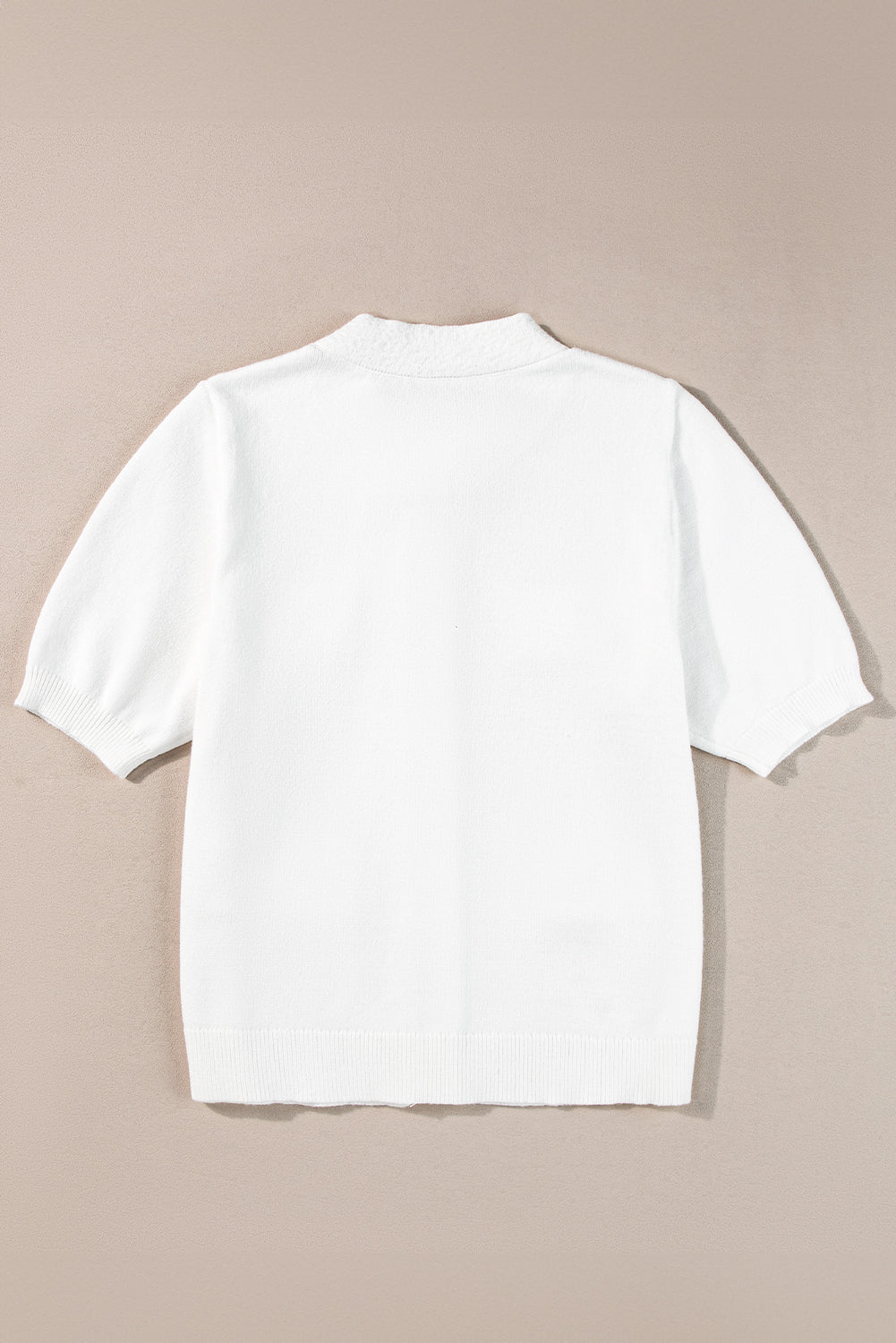 Boutons en or blanc t-shirt t-shirt