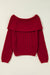 Red Racing Red Trudgeted Tricot Step Sweater