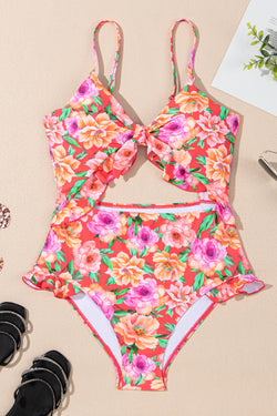 Maillot de bain une pièce – Élégance florale et détails sophistiqués *