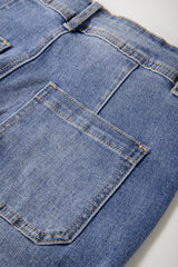 Hablado azul corto -waist short -waist *