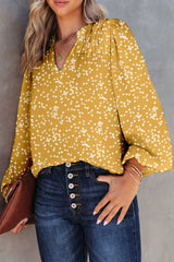 Blouse froissée imprimée-A WOMAN WE LOVE