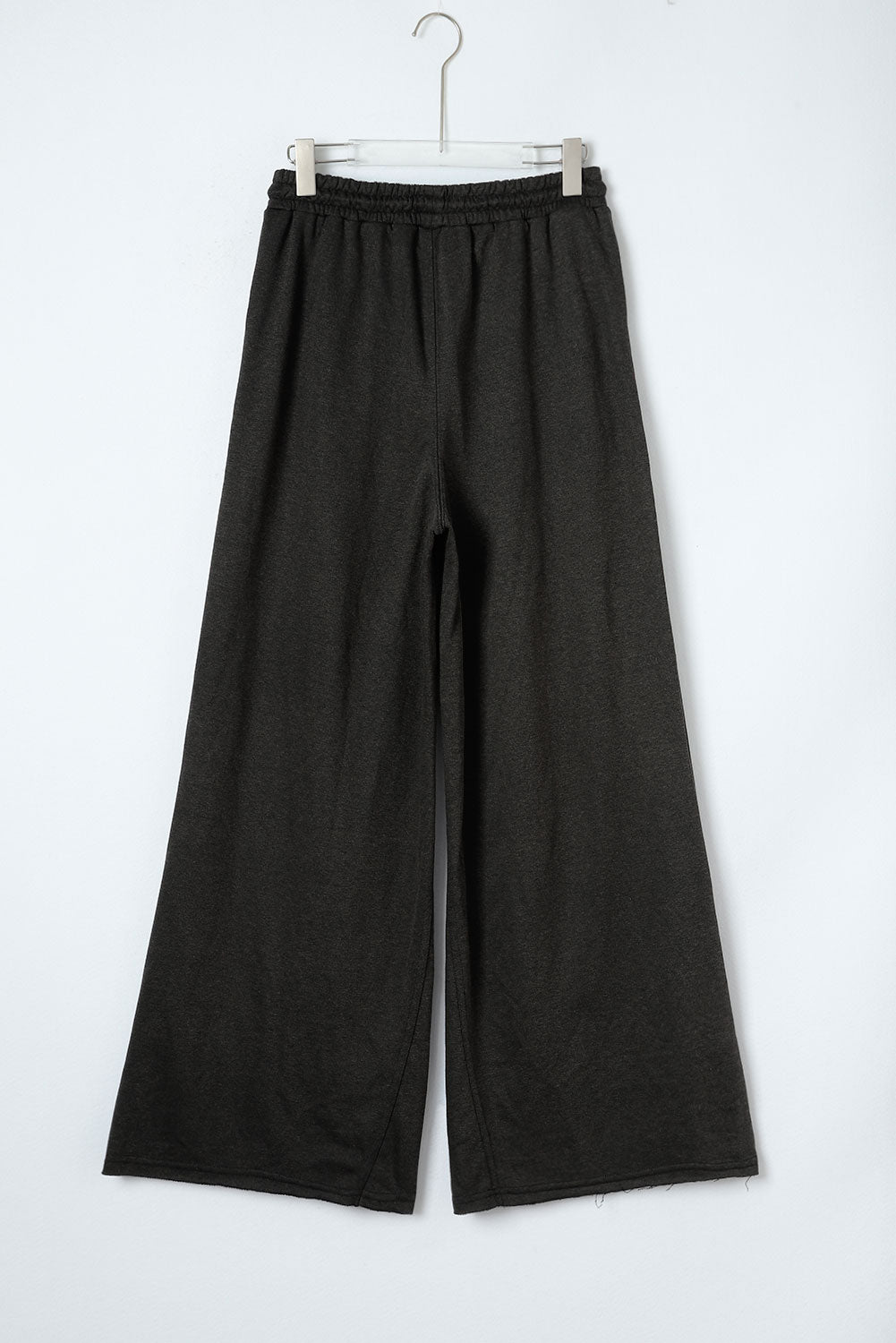 Pantalon de la jambe rétro large lavé minéral gris