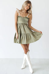 Laurel Green - Mini -Robe con volantes *