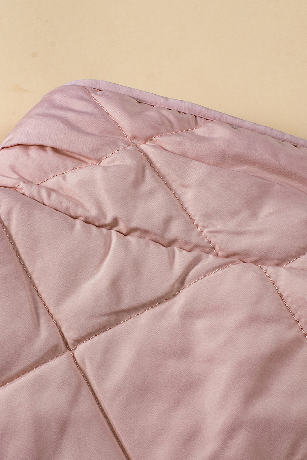 Pink Fleece ausgekleidet gesteppte Westemäntel