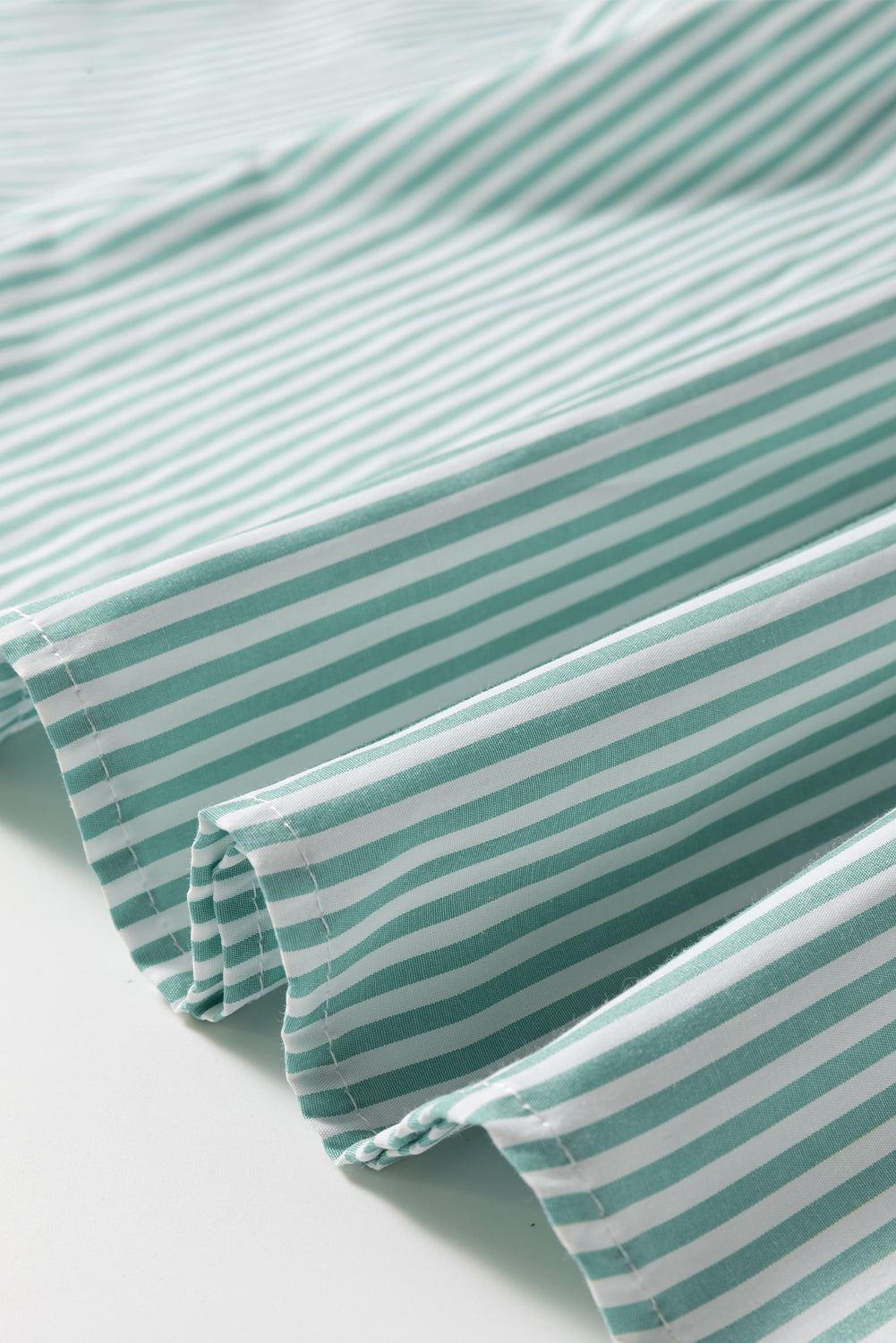 Chemise classique patchée à rayures vertes *-A WOMAN WE LOVE
