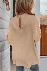 Chemisier ample à manches ballon et pois suisses *-A WOMAN WE LOVE
