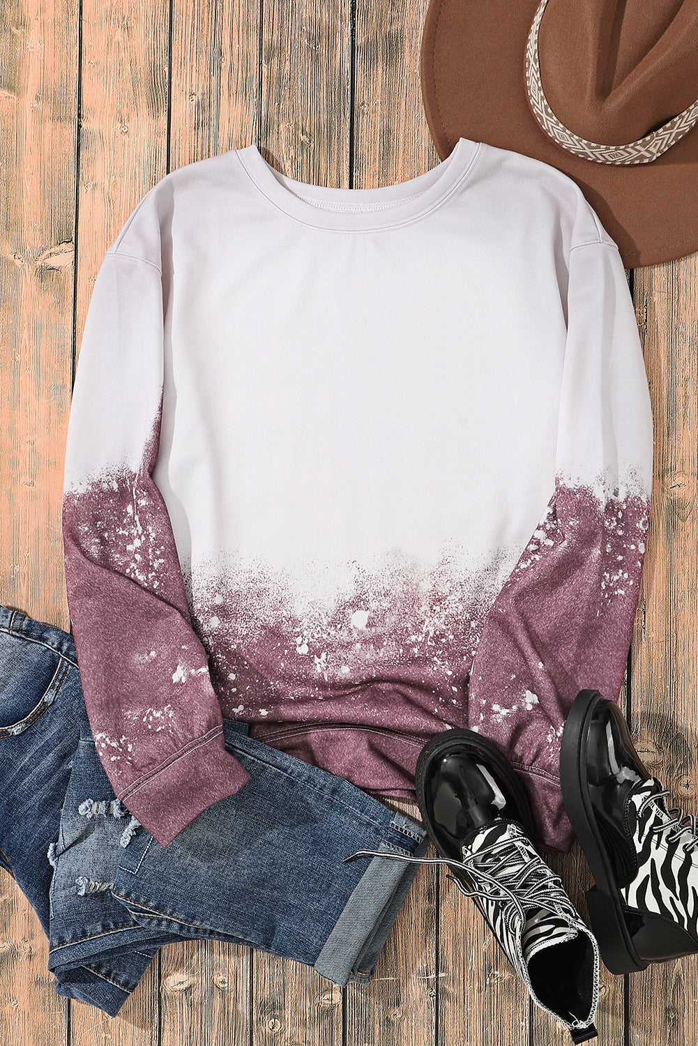 Tie-dye gradient sweatshirt