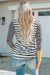 High Henley Striped button and long sleeves