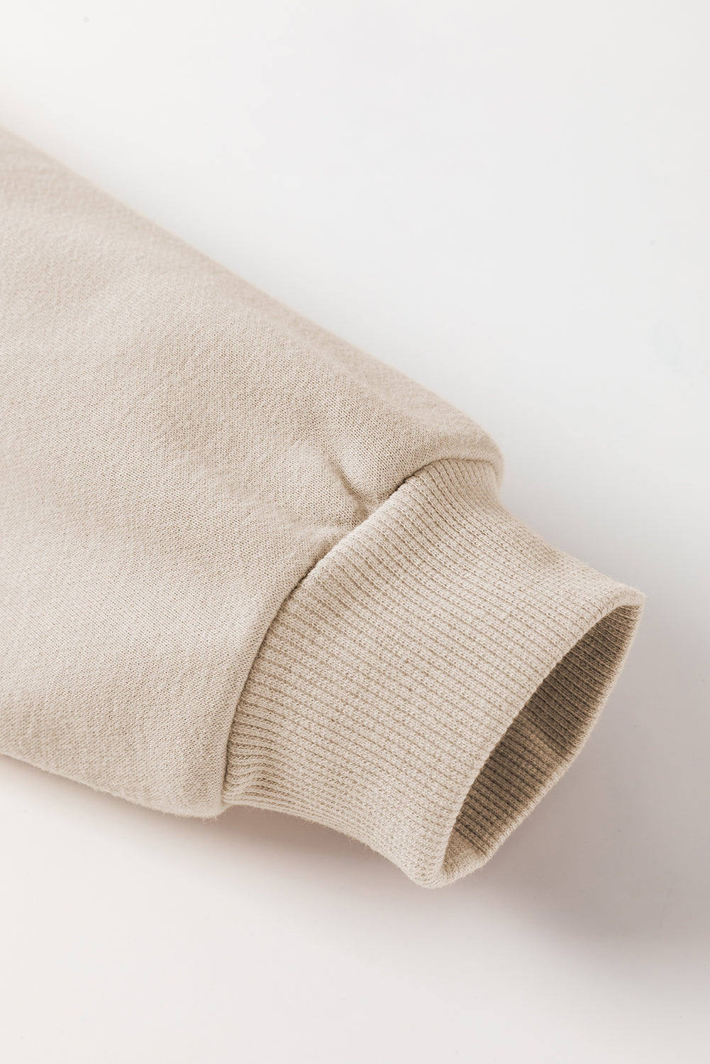 Parchment knitting sweatshirt with exposed seams *