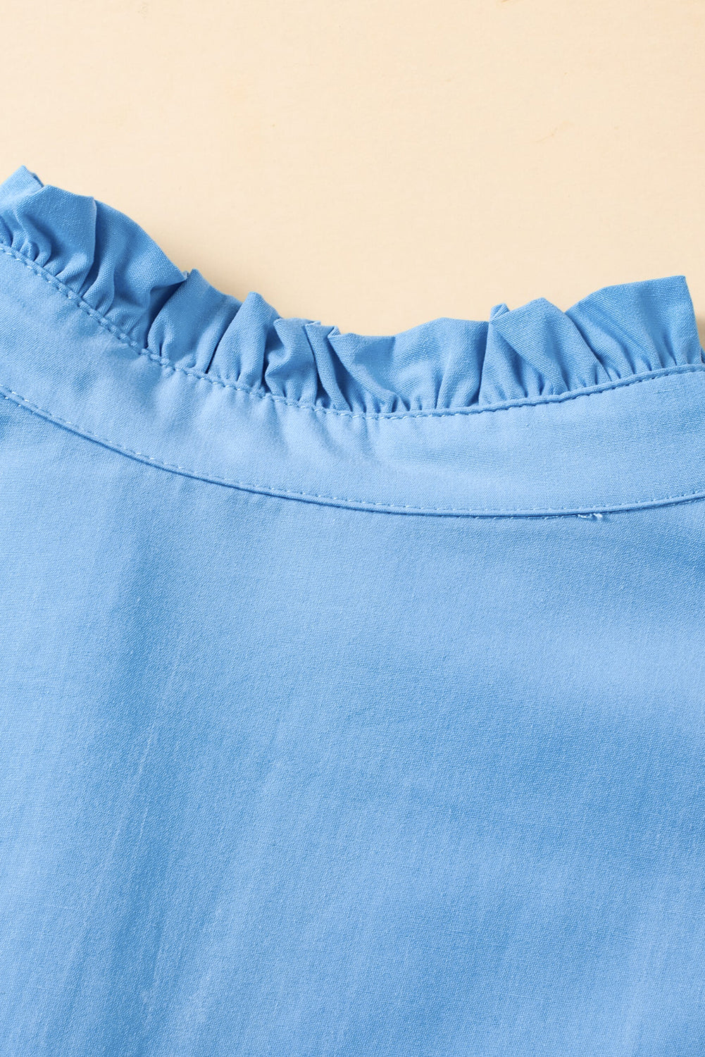Robe à plusieurs niveaux avec col en V et manches flottantes color block Ric Rac Beau Blue