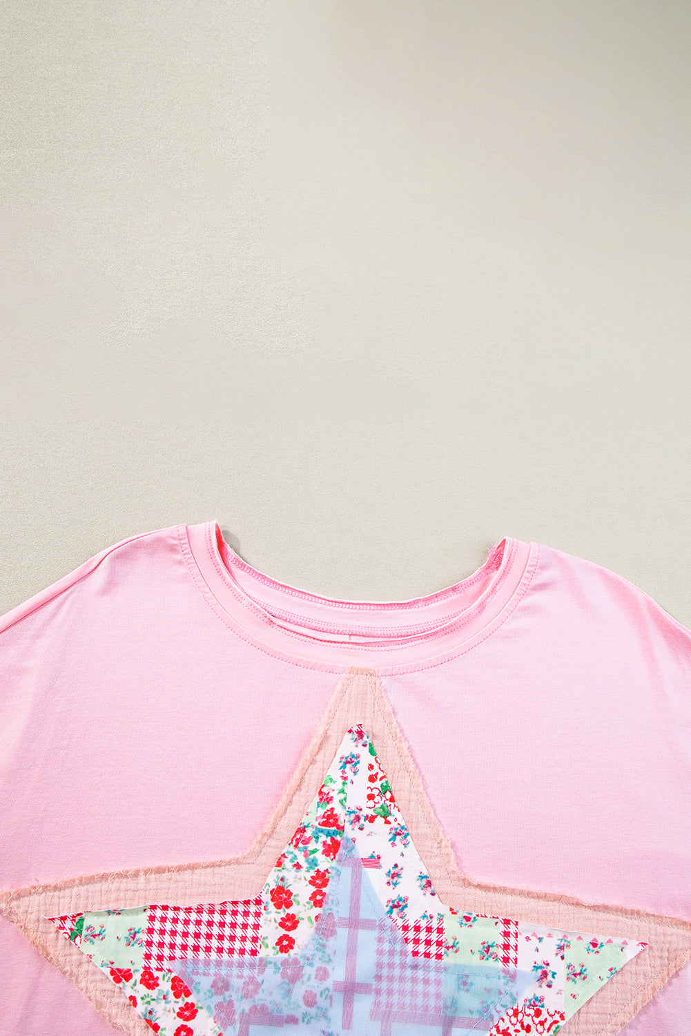 Camiseta de patchwork de Pink Stars