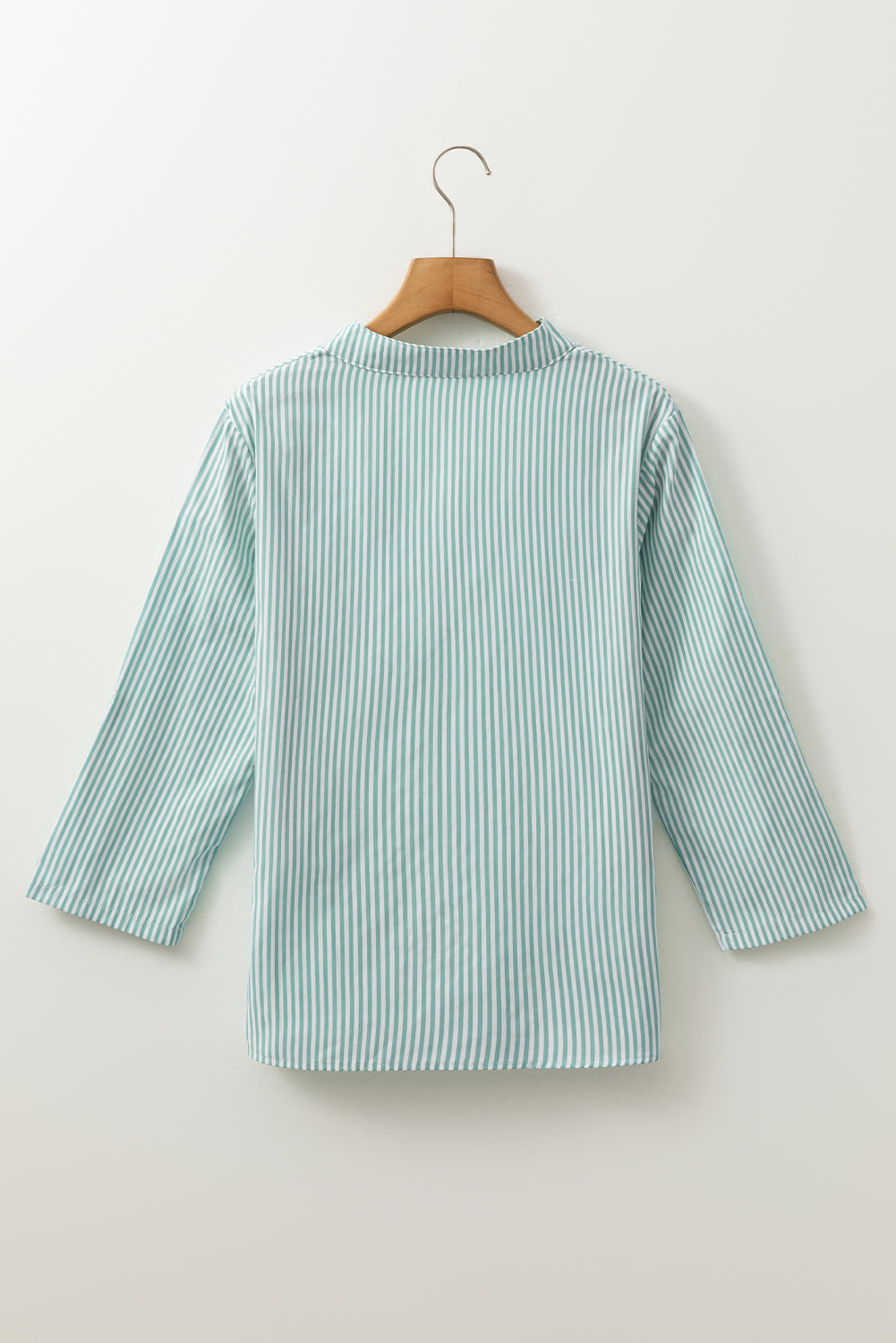 Chemise classique patchée à rayures vertes *-A WOMAN WE LOVE