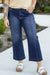 Large navy high navy -waving jeans *