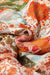 Orange Paisley Bohemian Style Mixed Print 3/4 Sleeve Loose Chiffon Dress