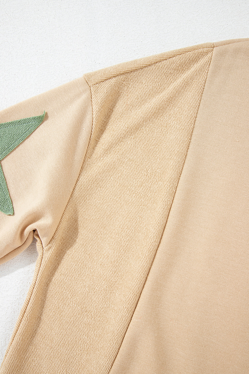 Sweat-shirt oversize à coutures apparentes et patchwork Parchment Star