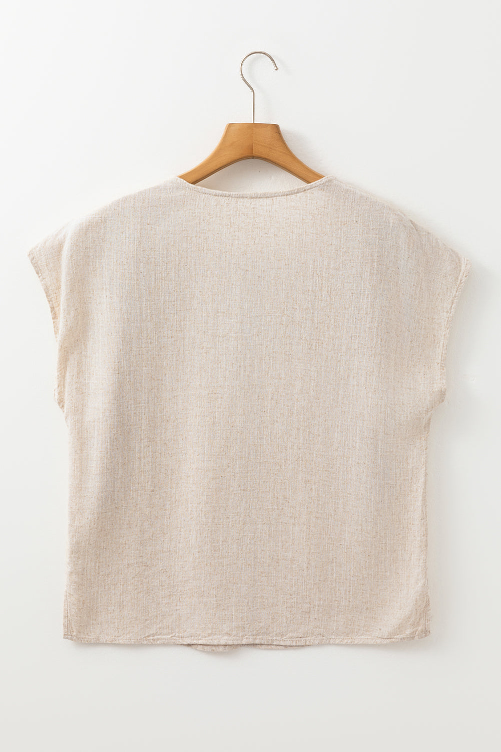 Chemisier Décontracté à Broderie Géométrique et Pampilles *