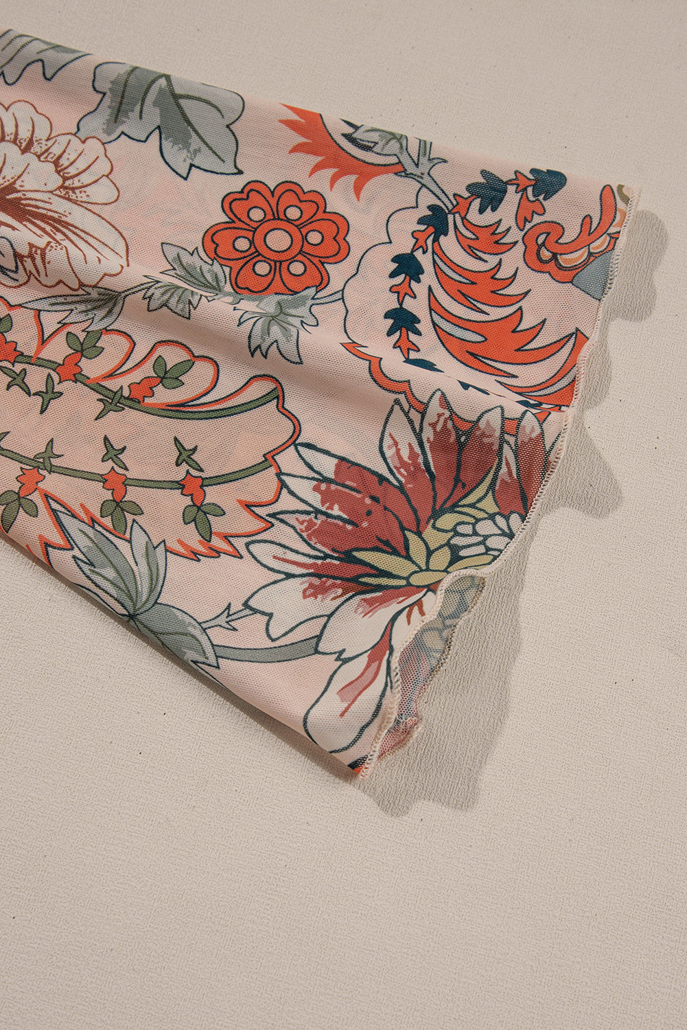 Chemisier orange à imprimé floral et col en V *-A WOMAN WE LOVE
