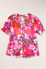 Blouse à manches bouffantes et col -A WOMAN WE LOVE