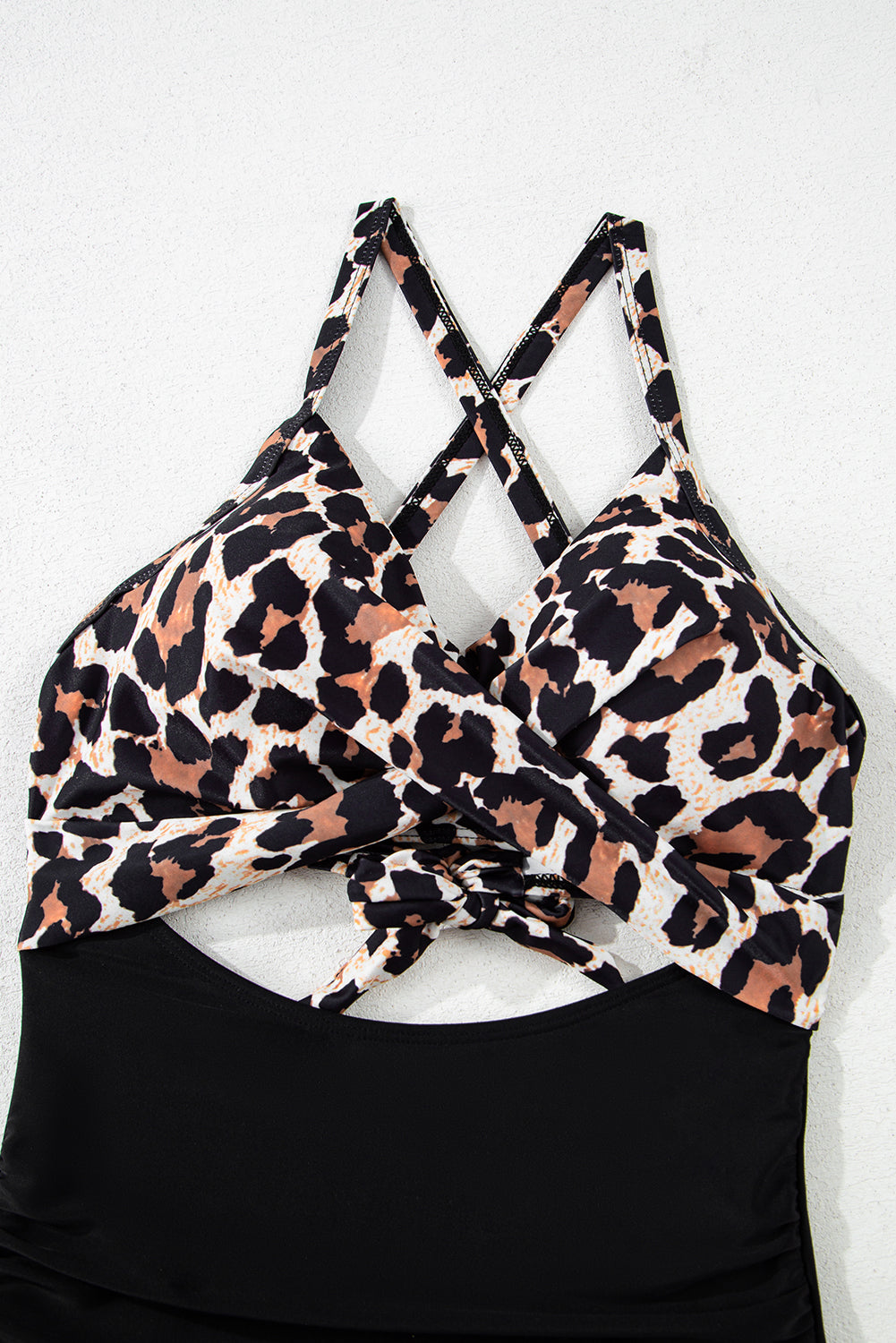 Black leopard 2 tones * monokini