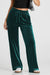 Evergreen - Pantalon large uni à taille avec cordon de serrage