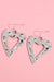 Pendientes blancos en forma de Valentine Hollow