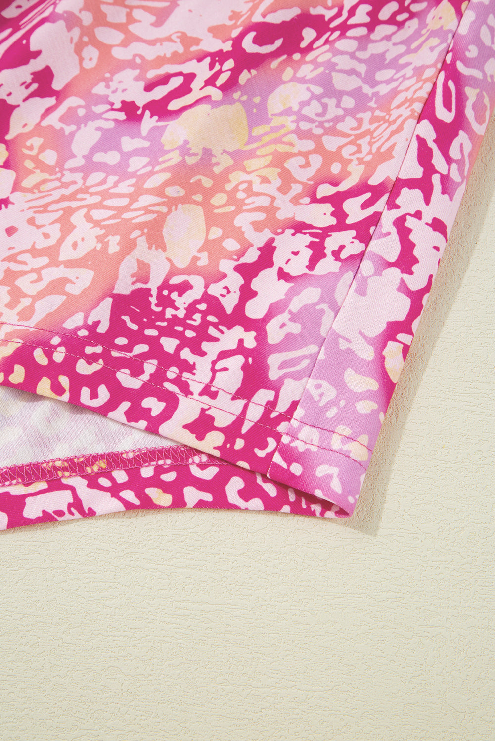 Pink - High Classic tunic with leopard print and tissue color *