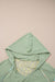 Clearly Aqua - Soft -sized knitting hooded with floral pattern and patchwork pattern