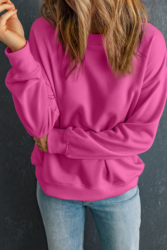 Classic Solid Round Candy Sweatshirt