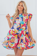 Mini-ruffle and floating sleeves *