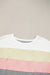 Côte chilly gray t-shirt in patchwork color block *