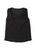 Black vest with knotted shoulders and V-neck