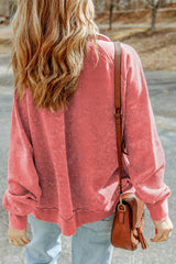 Floated flap pocket jacket vintage red faded fading