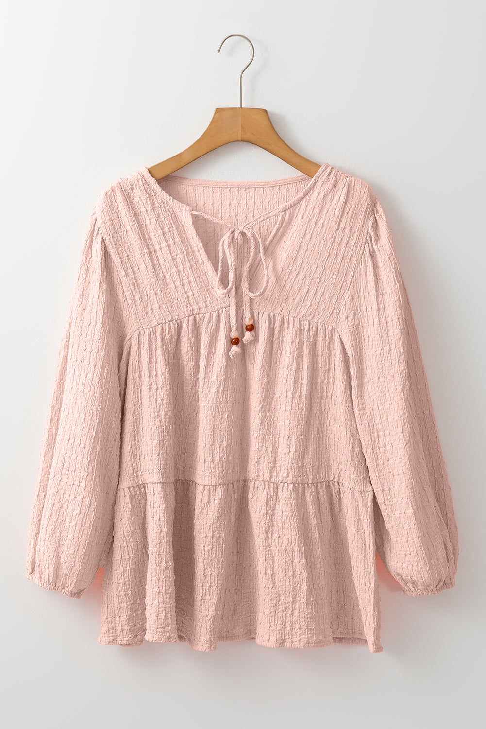 Blouse fluide texturée rose -A WOMAN WE LOVE