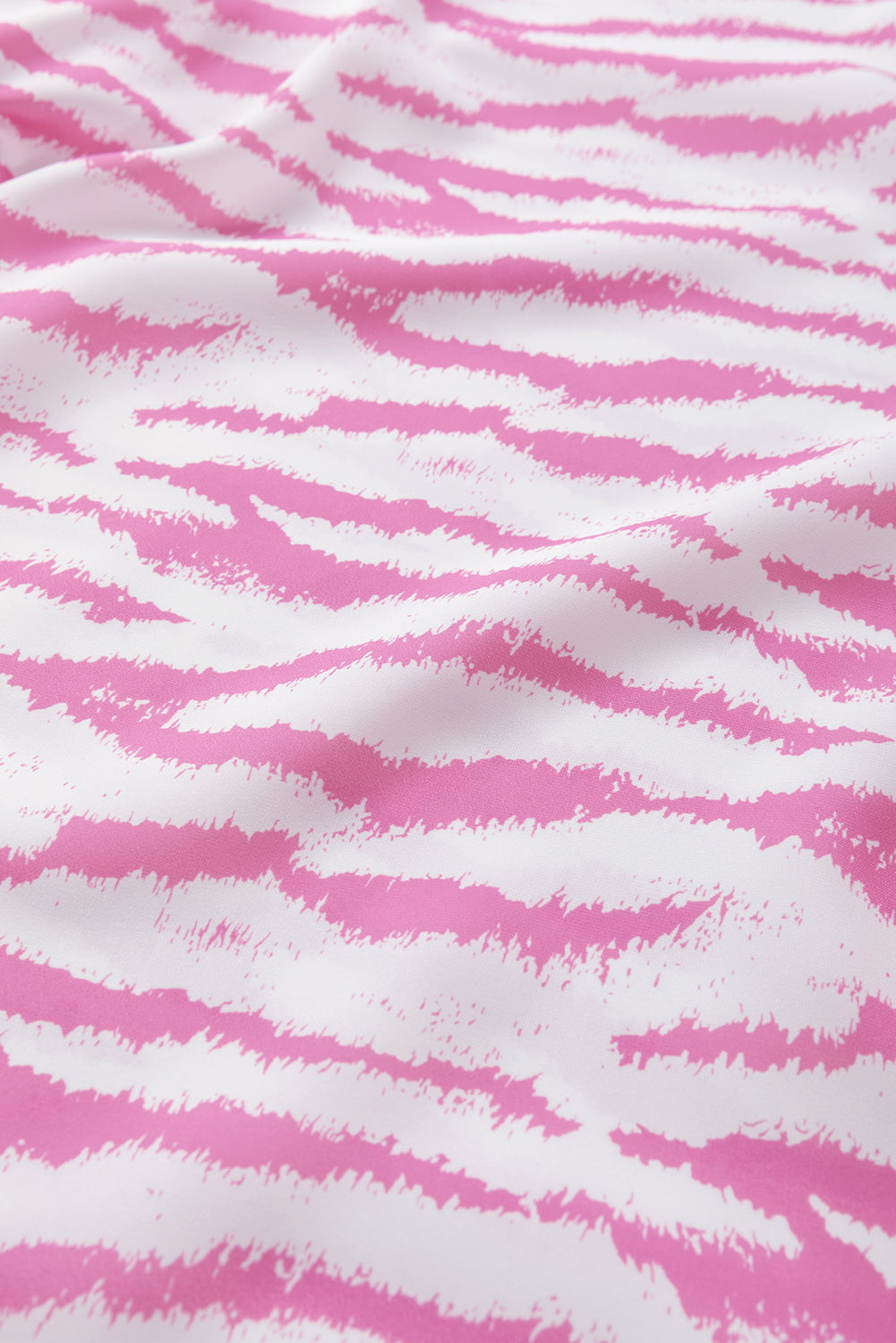 Modello zebra di rosa V Neck Shortleve Blouse